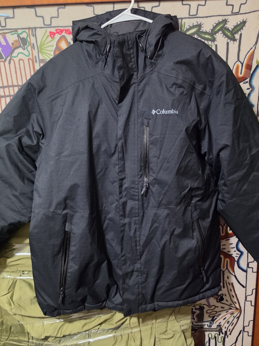 Columbia Men's Omni Heat Black Insulated Hooded Jacket